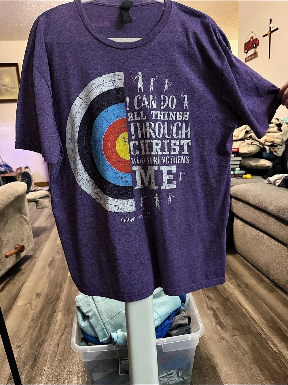 Purple Graphic Short Sleeve T-Shirt